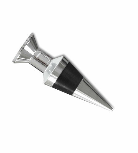 Lutong Brass Wine Bottle Stopper Set with Stainless Steel Pourer & Stand 4pcs