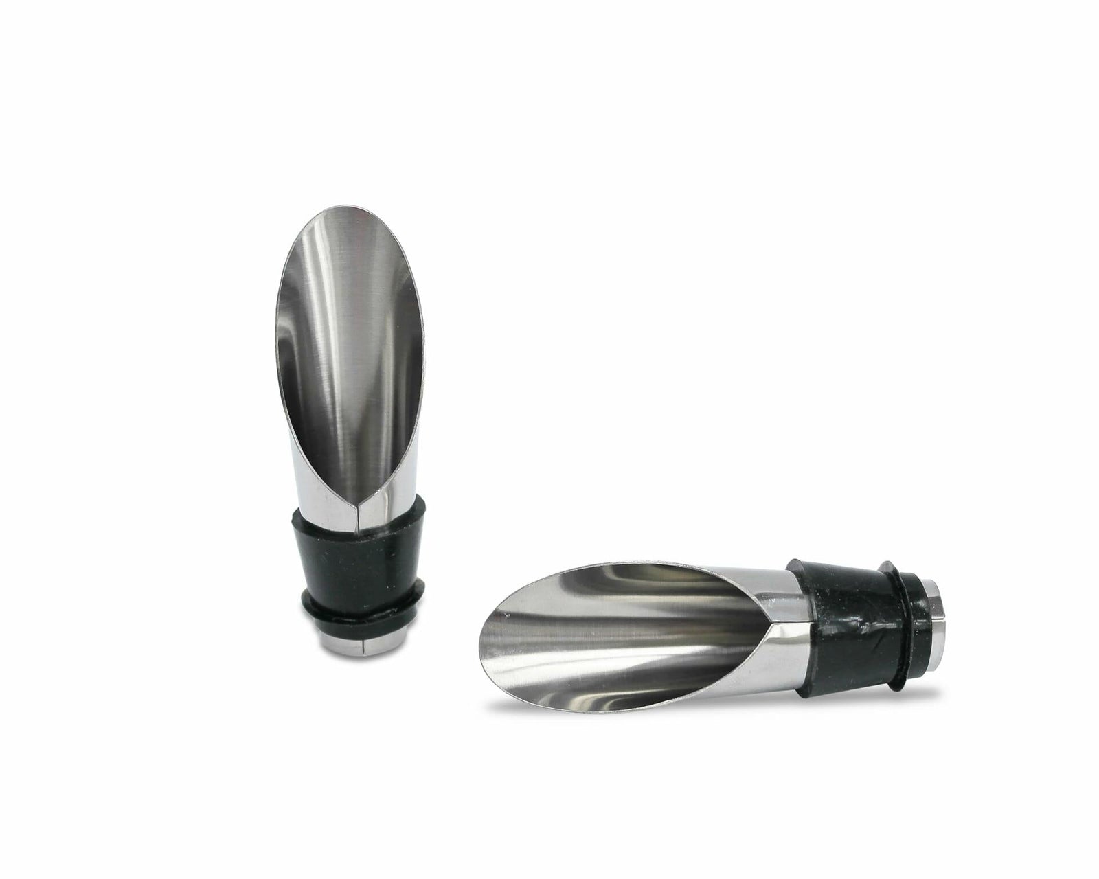 Lutong Brass Wine Bottle Stopper Set with Stainless Steel Pourer & Stand 4pcs