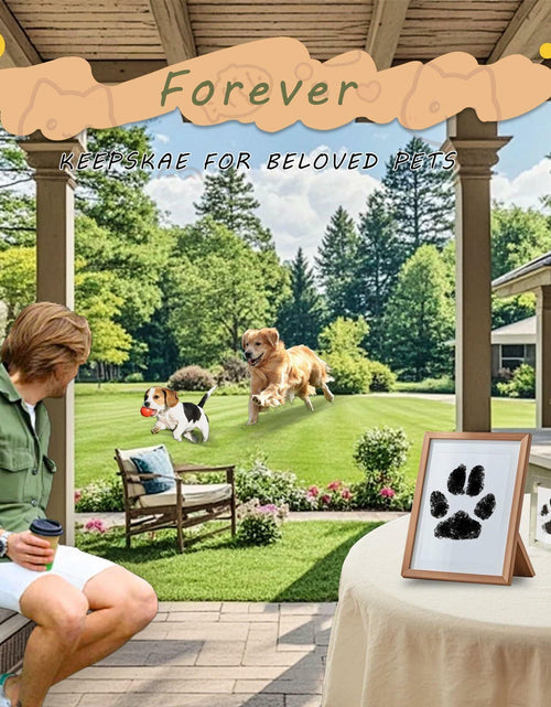 Load image into Gallery viewer, DBIGQ Dog Paw Print Kit Mess-Free Inkless Stamp Pad Medium 4Pack Black
