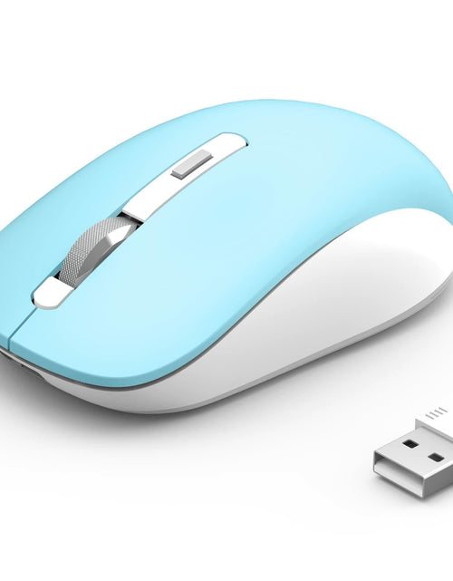 Load image into Gallery viewer, JOYACCESS Bluetooth 2.4G Wireless Mouse Dual Mode USB Blue
