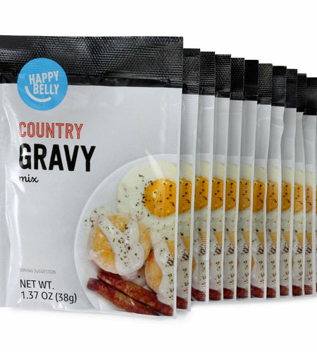 Amazon Happy Belly Country Gravy Mix 1.37oz Pack of 12