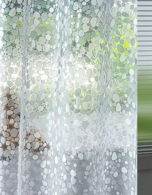 Load image into Gallery viewer, Ga-Geetopia EVA Clear Shower Curtain Liner Pebble Pattern 72x92 Inch
