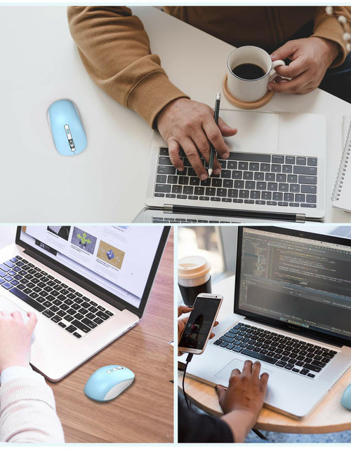 Load image into Gallery viewer, JOYACCESS Bluetooth 2.4G Wireless Mouse Dual Mode USB Blue
