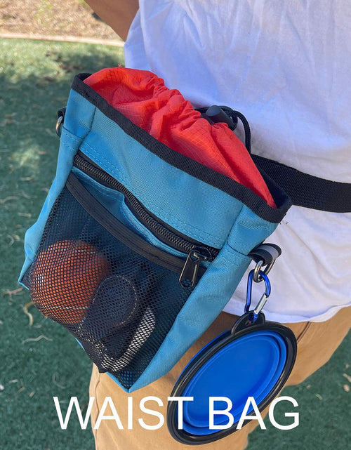 Load image into Gallery viewer, Jalousie Dog Training Pouch with Clicker &amp; Water Bowl 5 Ways to Wear Grey
