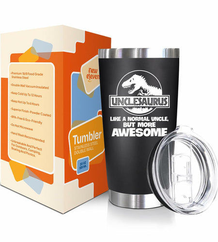 NewEleven Uncle Gift 20oz Tumbler from Niece/Nephew Funny Birthday Present