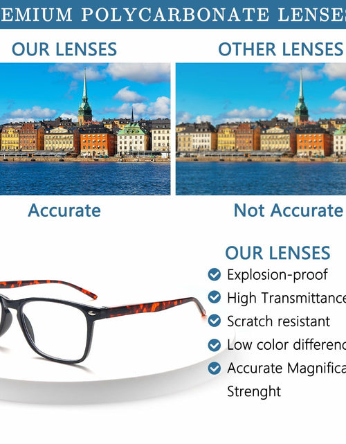 Load image into Gallery viewer, ZONLON Reading Glasses 6 Pack Blue Light Blocking Spring Hinge 3.50 Size
