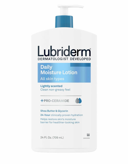 Load image into Gallery viewer, Lubriderm Daily Moisture Lotion Pro-Ceramide Shea Butter Glycerin 24 FL OZ
