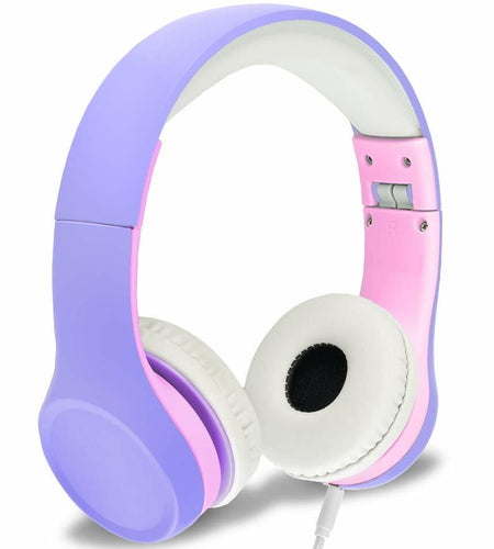 NENOS Kids Headphones Limited Volume Foldable for Children Toddler Lavender