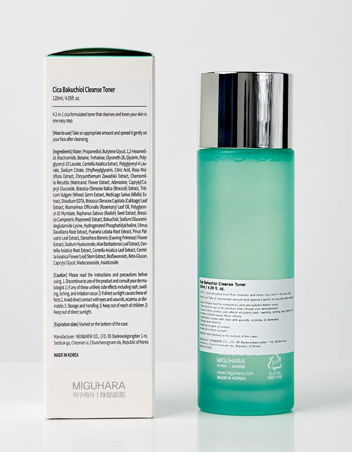Load image into Gallery viewer, CICA Bakuchiol Cleanse Toner | Korean Skincare 2in1 Toner (120ml/4.05 fl. oz.)
