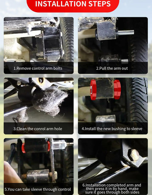 Load image into Gallery viewer, OVAS HOO Club Car Precedent Front Bushing Kit Polyurethane Black 2004-up
