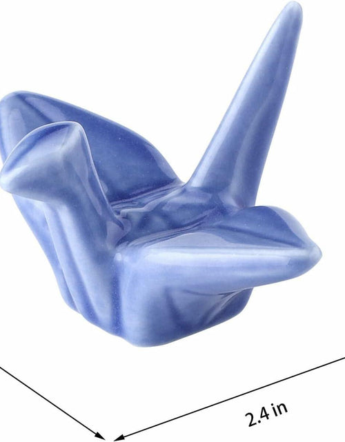 Load image into Gallery viewer, 12 Pack Ceramic Chopstick Rest Porcelain Crane Tableware Holders

