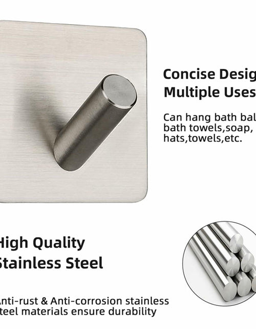 Load image into Gallery viewer, TSTESE 4PCS Stainless Steel Trunk Hooks for Tesla Cybertruck 2024-2025 Silver
