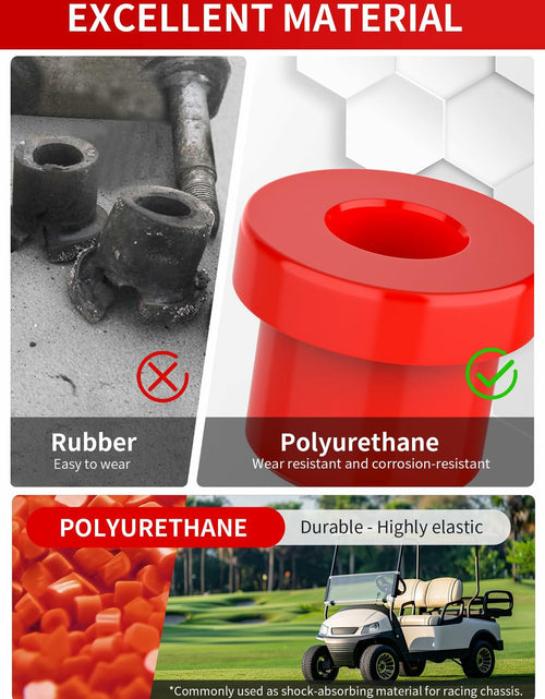 Load image into Gallery viewer, OVAS HOO Club Car Precedent Front Bushing Kit Polyurethane Black 2004-up
