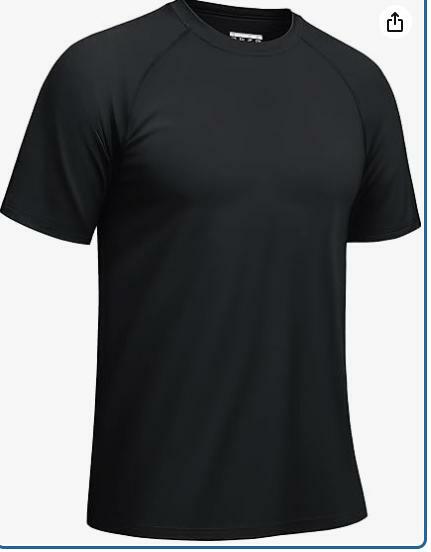 Load image into Gallery viewer, Haimont Mens UPF 50+ Fishing Shirt Quick Dry Short Sleeve Workout Tee 3XL Black
