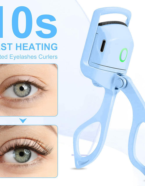 Load image into Gallery viewer, AIQIUSHA Heated Eyelash Curler Rechargeable 2 Modes Blue Size Blue
