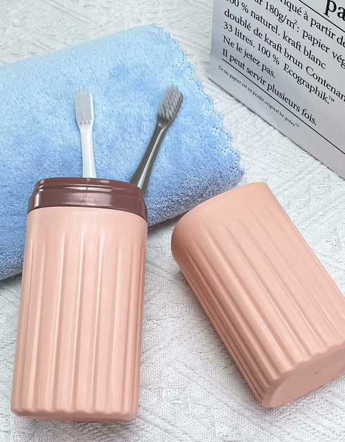 Load image into Gallery viewer, FALIZIFU Pink Travel Toothbrush Case Portable Holder Bathroom Camping
