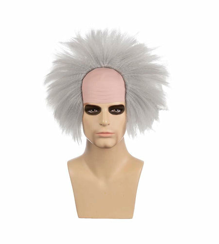 MUPUL Old Man Bald Grey Hair Wig Men Adults Cosplay Halloween Classic Style