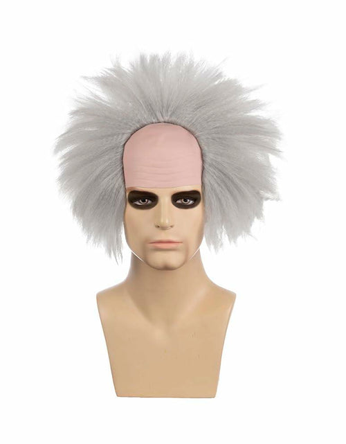 Load image into Gallery viewer, MUPUL Old Man Bald Grey Hair Wig Men Adults Cosplay Halloween Classic Style
