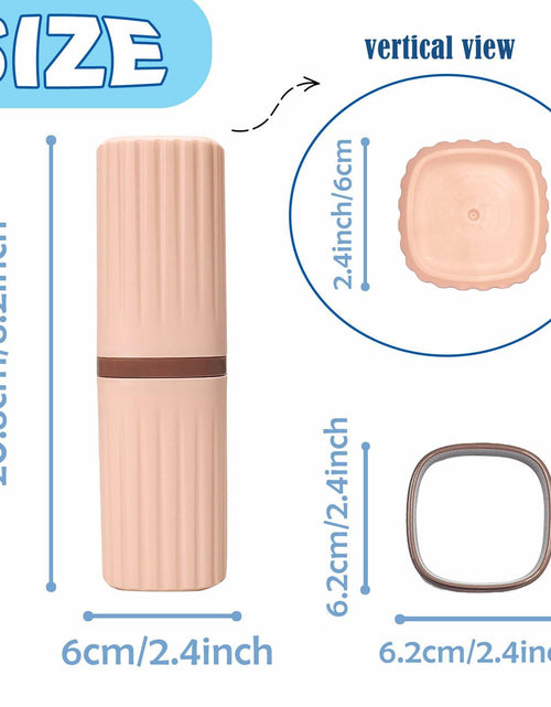 Load image into Gallery viewer, FALIZIFU Pink Travel Toothbrush Case Portable Holder Bathroom Camping

