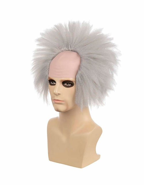 Load image into Gallery viewer, MUPUL Old Man Bald Grey Hair Wig Men Adults Cosplay Halloween Classic Style
