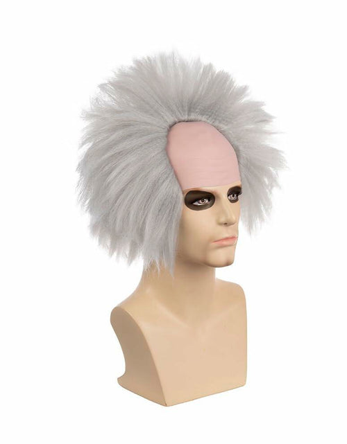 Load image into Gallery viewer, MUPUL Old Man Bald Grey Hair Wig Men Adults Cosplay Halloween Classic Style

