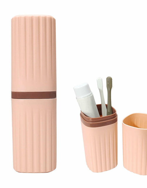 Load image into Gallery viewer, FALIZIFU Pink Travel Toothbrush Case Portable Holder Bathroom Camping
