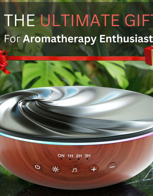 Load image into Gallery viewer, GRATIA NATURALS Aromatherapy Essential Oil Diffuser 500ml Oak Ultrasonic Mist
