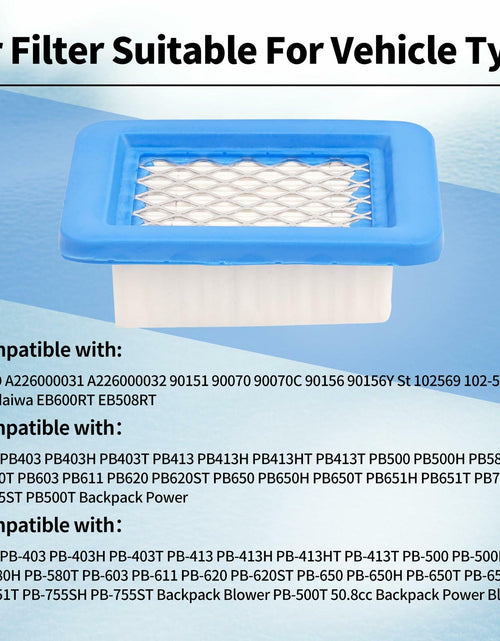 Load image into Gallery viewer, JICHEKU Air Filter A226000032 for Echo PB403 PB413 PB500 PB580 PB650 5PCS
