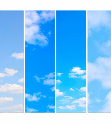 Ninehaoou School Locker Wallpaper 12x36in 4pcs Sunset Sky Clouds Fresh Color