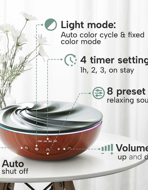 Load image into Gallery viewer, GRATIA NATURALS Aromatherapy Essential Oil Diffuser 500ml Oak Ultrasonic Mist
