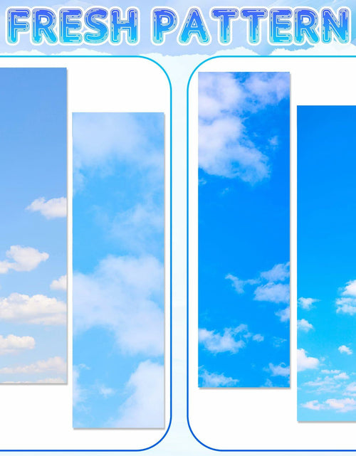 Load image into Gallery viewer, Ninehaoou School Locker Wallpaper 12x36in 4pcs Sunset Sky Clouds Fresh Color
