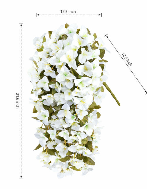 Load image into Gallery viewer, INSPRING Bougainvillea Artificial Flowers 2 pcs White UV Resistant Silk Vines
