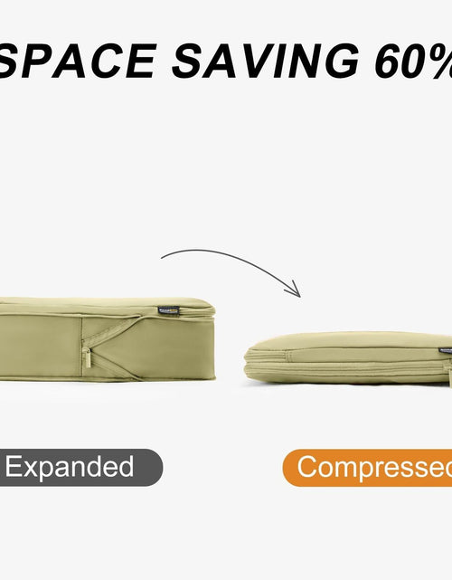 Load image into Gallery viewer, SOARSAIL 6 Set Compression Packing Cubes Travel Luggage Organizer Yellow
