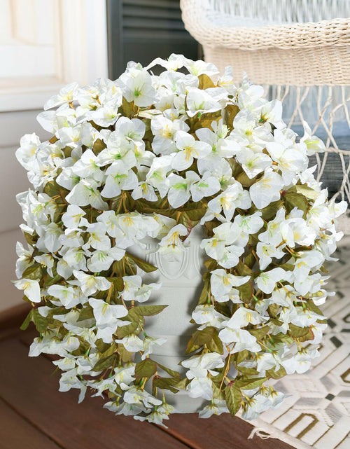 Load image into Gallery viewer, INSPRING Bougainvillea Artificial Flowers 2 pcs White UV Resistant Silk Vines
