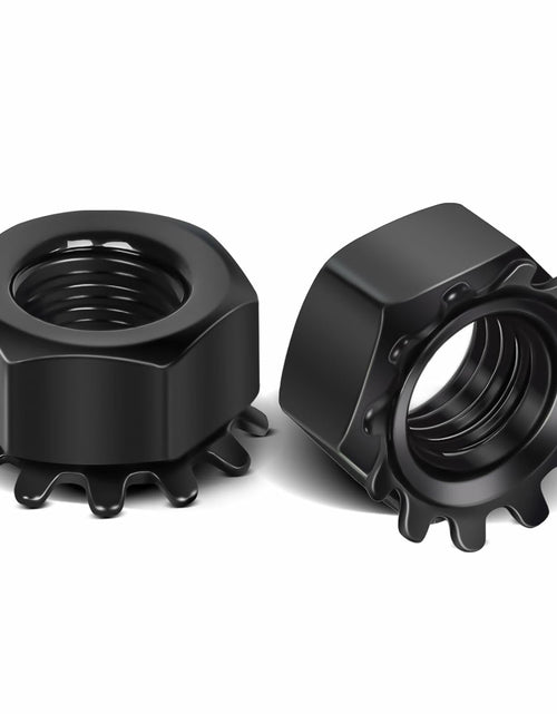 Load image into Gallery viewer, MewuDecor M8-1.25 Keps Lock Nut 304 Stainless Steel Black Finish 25 PCS
