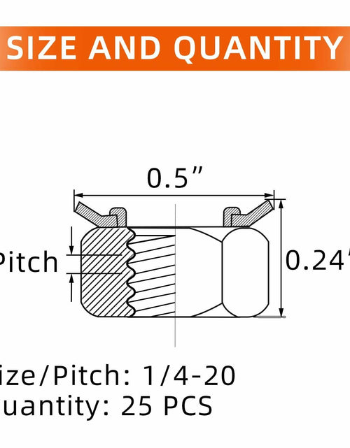 Load image into Gallery viewer, MewuDecor M8-1.25 Keps Lock Nut 304 Stainless Steel Black Finish 25 PCS
