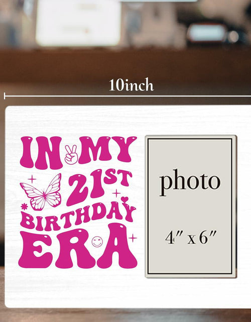 Load image into Gallery viewer, CIANMGD 21st Birthday Wood Picture Frame Polychrome 8x10 Inch
