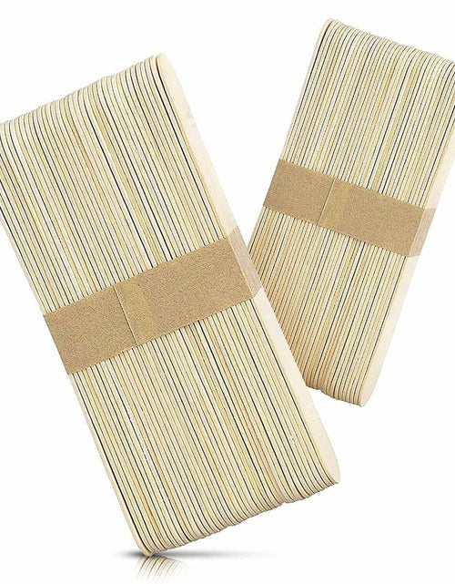 Load image into Gallery viewer, MIUPOO Large Wooden Wax Sticks 100 Pcs Body Hair Removal Waxing Spatula
