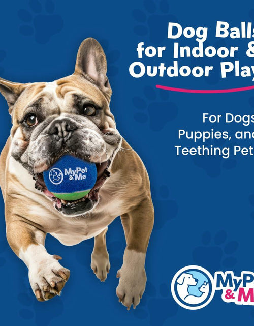 Load image into Gallery viewer, My Pet &amp; Me Dog Tennis Balls 2.5-Inch Soft Lightweight Indoor Outdoor 4 Pack
