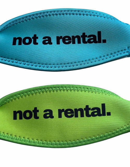 Load image into Gallery viewer, Isle Essentials Aqua Lime Green Scuba Snorkel Mask Strap Cover
