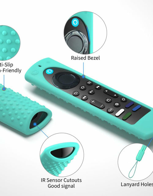 Load image into Gallery viewer, 6.4" Silicone Case for Fire TV Stick 4K Max 2nd Gen 2023 Remote Mint Anti-Slip
