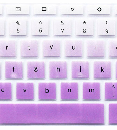 YYubao Keyboard Skin for Samsung Chromebook XE500C13 11.6" Silicone Purple
