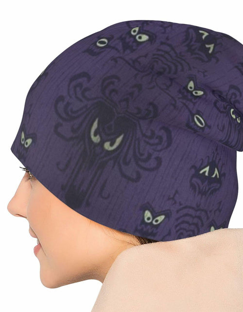 Load image into Gallery viewer, NoUtat Haunted Mansi Slouchy Beanie Hat Lightweight Knit Cap Unisex
