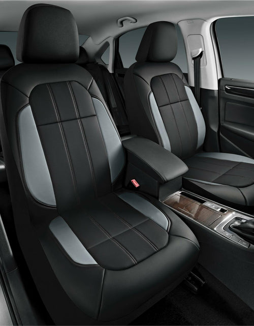 Load image into Gallery viewer, Road Comforts Breathable Leather Car Seat Covers Front Seats Airbag Safe Gray
