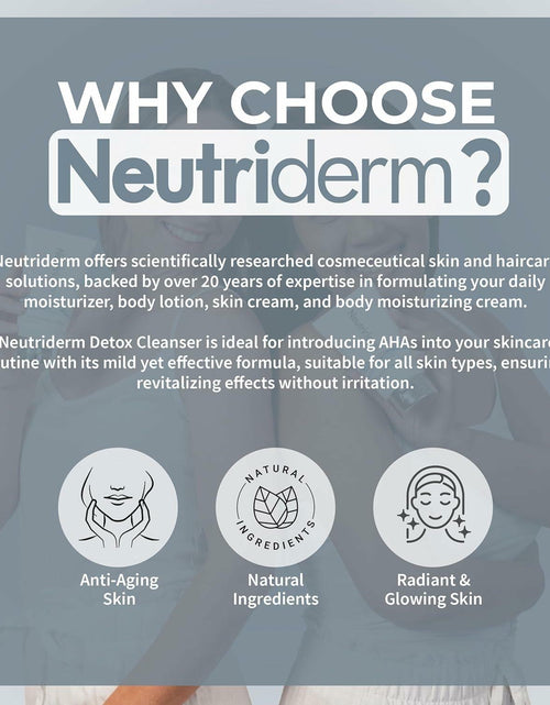 Load image into Gallery viewer, NEUTRIDERM Detox Glycolic Acid Face Wash Exfoliating Cleanser 120mL
