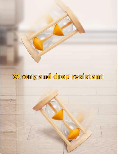 Load image into Gallery viewer, Mini Bamboo Sand Timer 3Min Orange 100% Bamboo Hourglass Sandglass Timer
