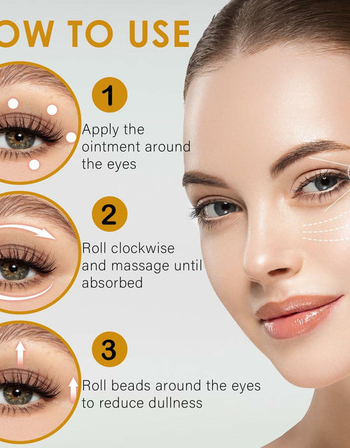 Load image into Gallery viewer, WEEMAY Eye Essence Castor &amp; Frankincense Oil Roller Ball 0.33oz 3 Pcs
