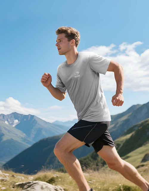 Load image into Gallery viewer, Haimont Quick Dry UPF 50+ Outdoor Workout T-Shirt Light Blue Size M
