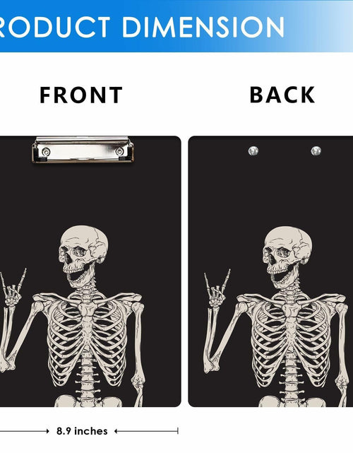 Load image into Gallery viewer, Britimes Wood Clipboard Nursing Clip Board Funny Skull Skeleton A4 Size
