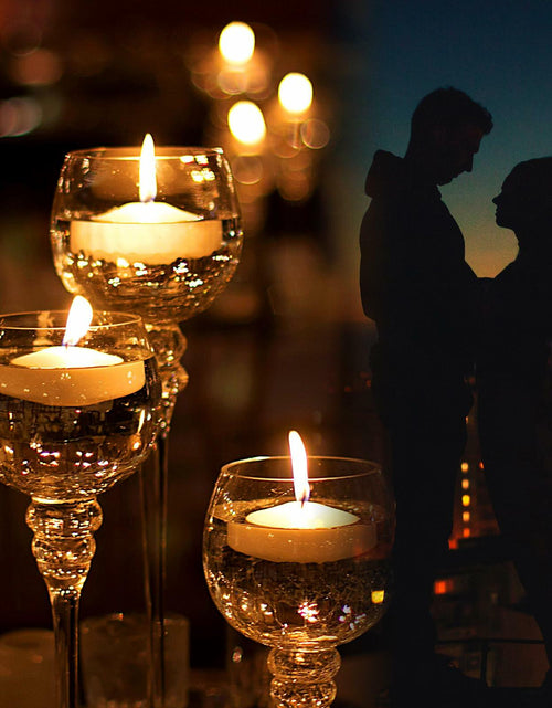 Load image into Gallery viewer, JEQUD 20 Pcs Floating Candles 1.5 Inch Unscented White Warm Tealights
